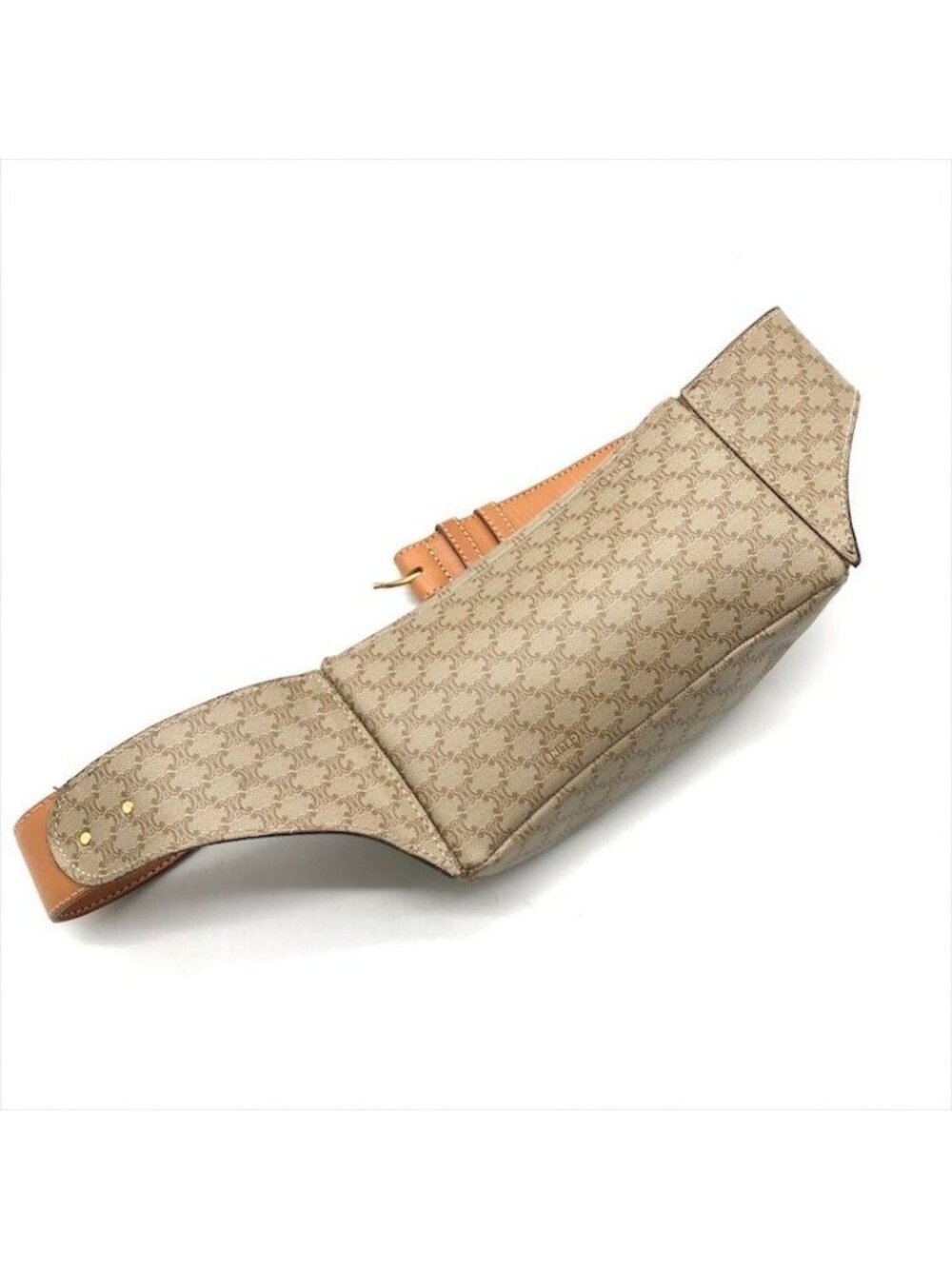 Celine Macadam Triomphe Waist Pouch Belt Bag Beige - Picture 3 of 10